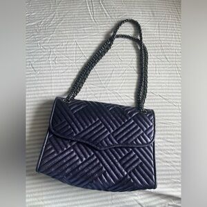 Rebecca Minkoff Quilted Medium Blue Affair Crossbody/Chain Shoulder Purse